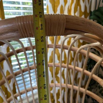 High Back Rattan Lounge Chair with Cushion (2 of 2)