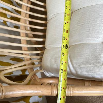 High Back Rattan Lounge Chair with Cushion (2 of 2)