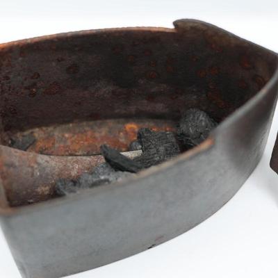 Antique Charcoal Coal Box Iron