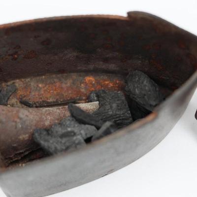 Antique Charcoal Coal Box Iron