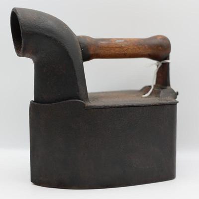 Antique Charcoal Coal Box Iron