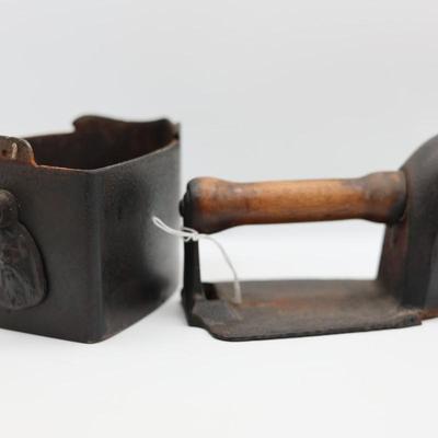 Antique Charcoal Coal Box Iron