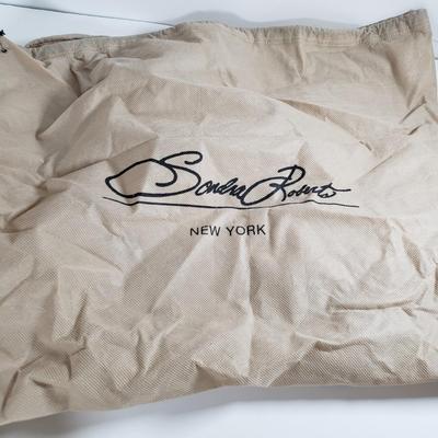 LOT 225MBL: Alligator Print Purse with Dust Bag & Whiting & Davis Gold Mesh Heart Key Ring