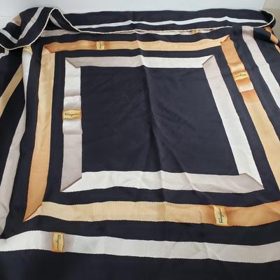 LOT 226MBL: Salvatore Ferragamo Purse with Dust Bag & Silk Scarf