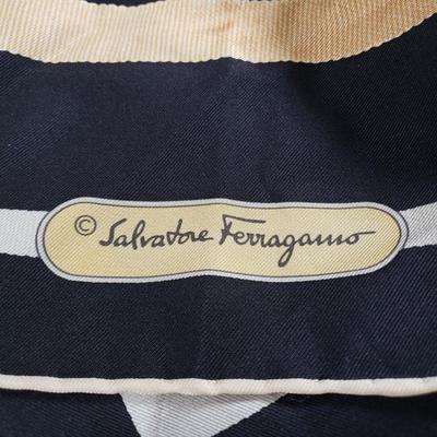 LOT 226MBL: Salvatore Ferragamo Purse with Dust Bag & Silk Scarf
