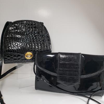 LOT 227MBL: Black Patent Leather Bags by Rodo & Caprice