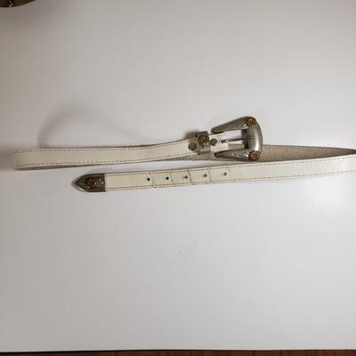 LOT 229MBL: Collection of Vintage Belts; One Artist Signed