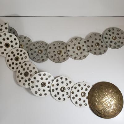 LOT 229MBL: Collection of Vintage Belts; One Artist Signed