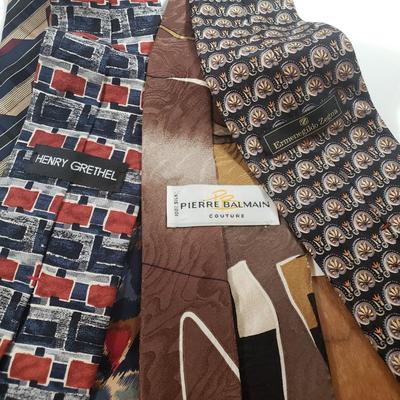 LOT 234M: Collection of Men's Ties: Lanvin, Balmain, Prochownick & Others