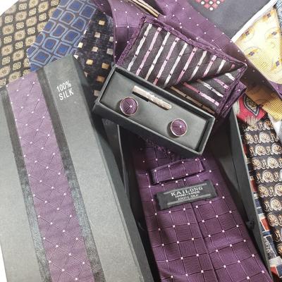 LOT 234M: Collection of Men's Ties: Lanvin, Balmain, Prochownick & Others