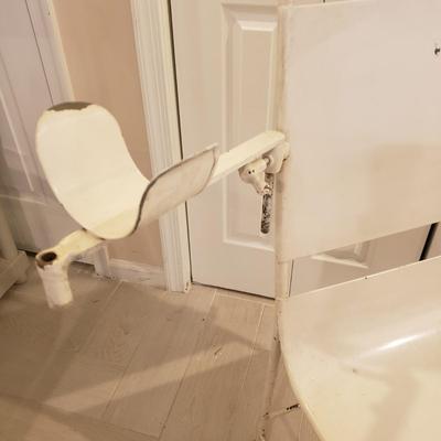 LOT 235B: Antique Metal Medical Chair