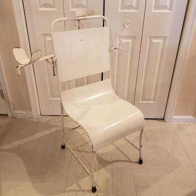 LOT 235B: Antique Metal Medical Chair