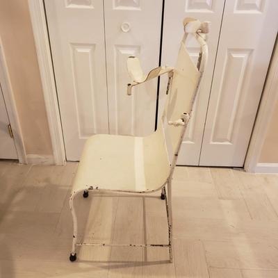 LOT 235B: Antique Metal Medical Chair
