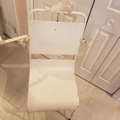 LOT 235B: Antique Metal Medical Chair