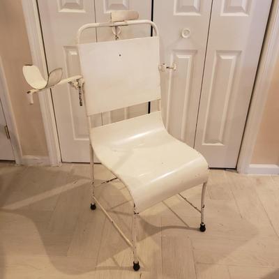 LOT 235B: Antique Metal Medical Chair