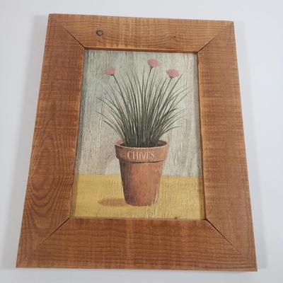 LOT 237B: Set of Pier One Handmade Herb Art Made in England