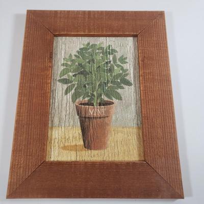 LOT 237B: Set of Pier One Handmade Herb Art Made in England