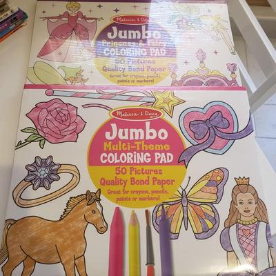 LOT 238B: Kids Table & Chair Set with Assortment of Unopened Crafts, Puzzles & Books