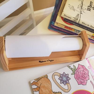 LOT 238B: Kids Table & Chair Set with Assortment of Unopened Crafts, Puzzles & Books