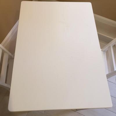 LOT 238B: Kids Table & Chair Set with Assortment of Unopened Crafts, Puzzles & Books