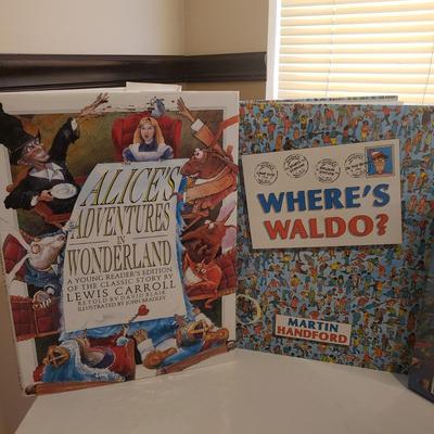 LOT 238B: Kids Table & Chair Set with Assortment of Unopened Crafts, Puzzles & Books