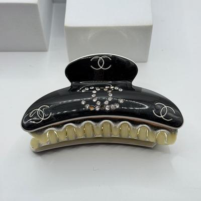 LOT 252J: Chanel Designer Hair Claw Clip, Alpaca Mexico Abalone Barrette & More Hair Accessories