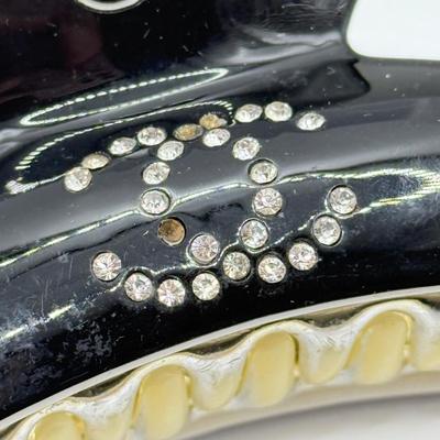 LOT 252J: Chanel Designer Hair Claw Clip, Alpaca Mexico Abalone Barrette & More Hair Accessories