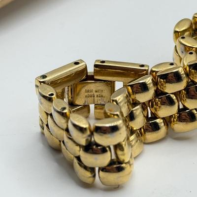 LOT 254J: Goldtone Quartz Watches: Little Switzerland, Bulova & Seiko