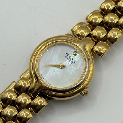 LOT 254J: Goldtone Quartz Watches: Little Switzerland, Bulova & Seiko