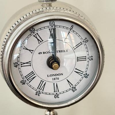 LOT 258F: Academic Home Decor: Clocks & Antique Books