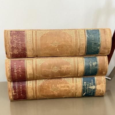 LOT 258F: Academic Home Decor: Clocks & Antique Books