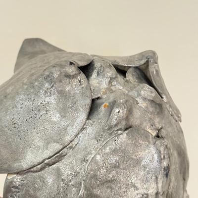 LOT 259F: Patrick Meyer Pewter Signed Leaf Sculpture