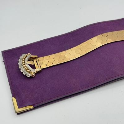 LOT 283J: Anne Klein Goldtone Buckle Bracelet