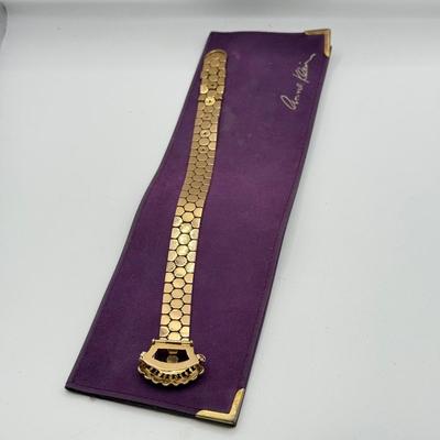LOT 283J: Anne Klein Goldtone Buckle Bracelet