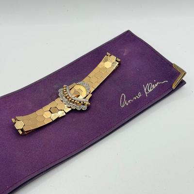 LOT 283J: Anne Klein Goldtone Buckle Bracelet