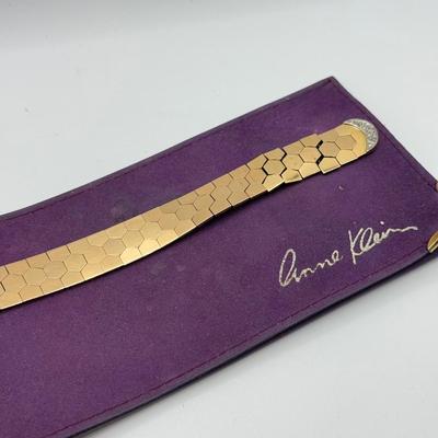 LOT 283J: Anne Klein Goldtone Buckle Bracelet