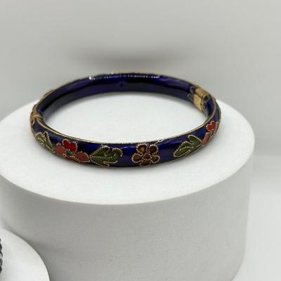 LOT 284J: Collection of Hinged Bangle Bracelets