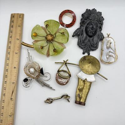 LOT 286J; Collection of Pins & Brooches: Fabrice Paris, Artisan & More