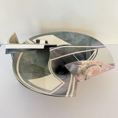 LOT 288F: SIGNED 714873 Tom Hubert 1980s Memphis Era Art Deco Pottery Sculpture Bowl