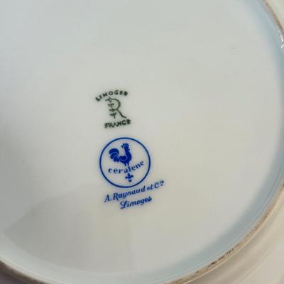 LOT 289F: Collection of Gold Rim Fine China: Wedgwood, Limoges, Mikasa & More