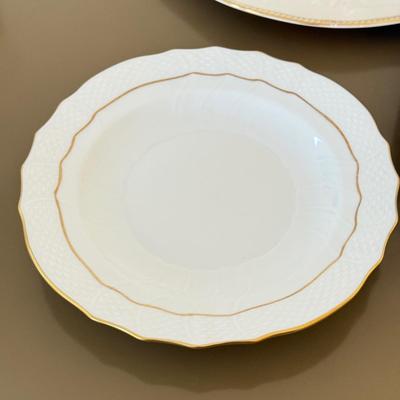 LOT 289F: Collection of Gold Rim Fine China: Wedgwood, Limoges, Mikasa & More