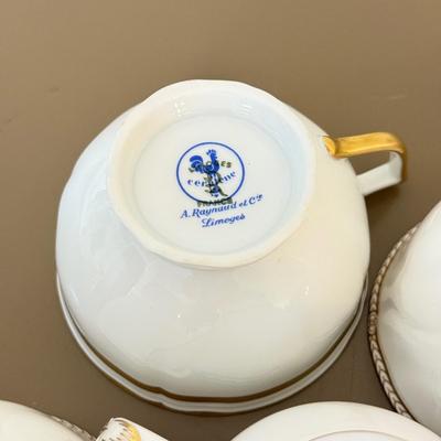 LOT 289F: Collection of Gold Rim Fine China: Wedgwood, Limoges, Mikasa & More