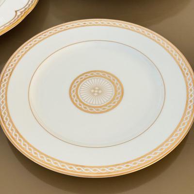 LOT 289F: Collection of Gold Rim Fine China: Wedgwood, Limoges, Mikasa & More