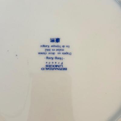 LOT 290F: Collection of Fine China Plates & Teacups: Wedgwood, Limoges, Mason’s & More