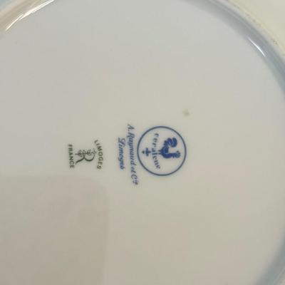 LOT 290F: Collection of Fine China Plates & Teacups: Wedgwood, Limoges, Mason’s & More