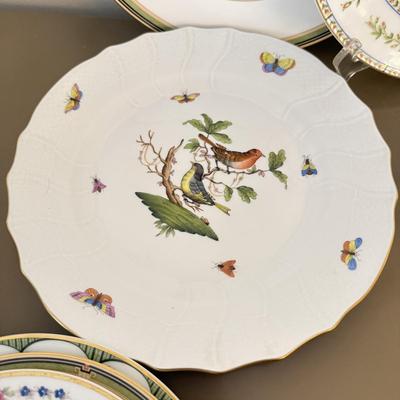 LOT 290F: Collection of Fine China Plates & Teacups: Wedgwood, Limoges, Mason’s & More