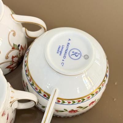 LOT 290F: Collection of Fine China Plates & Teacups: Wedgwood, Limoges, Mason’s & More