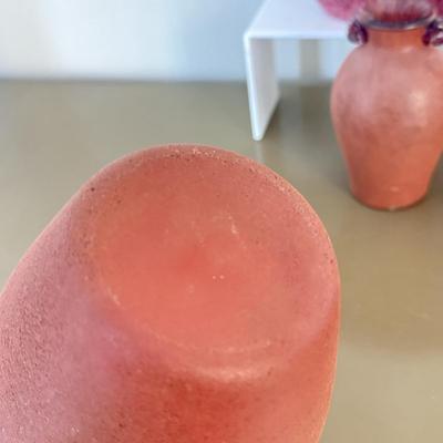 LOT 292F: Rust Frosted Scavo Vases