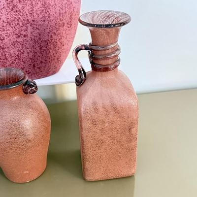 LOT 292F: Rust Frosted Scavo Vases