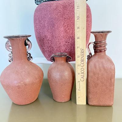 LOT 292F: Rust Frosted Scavo Vases